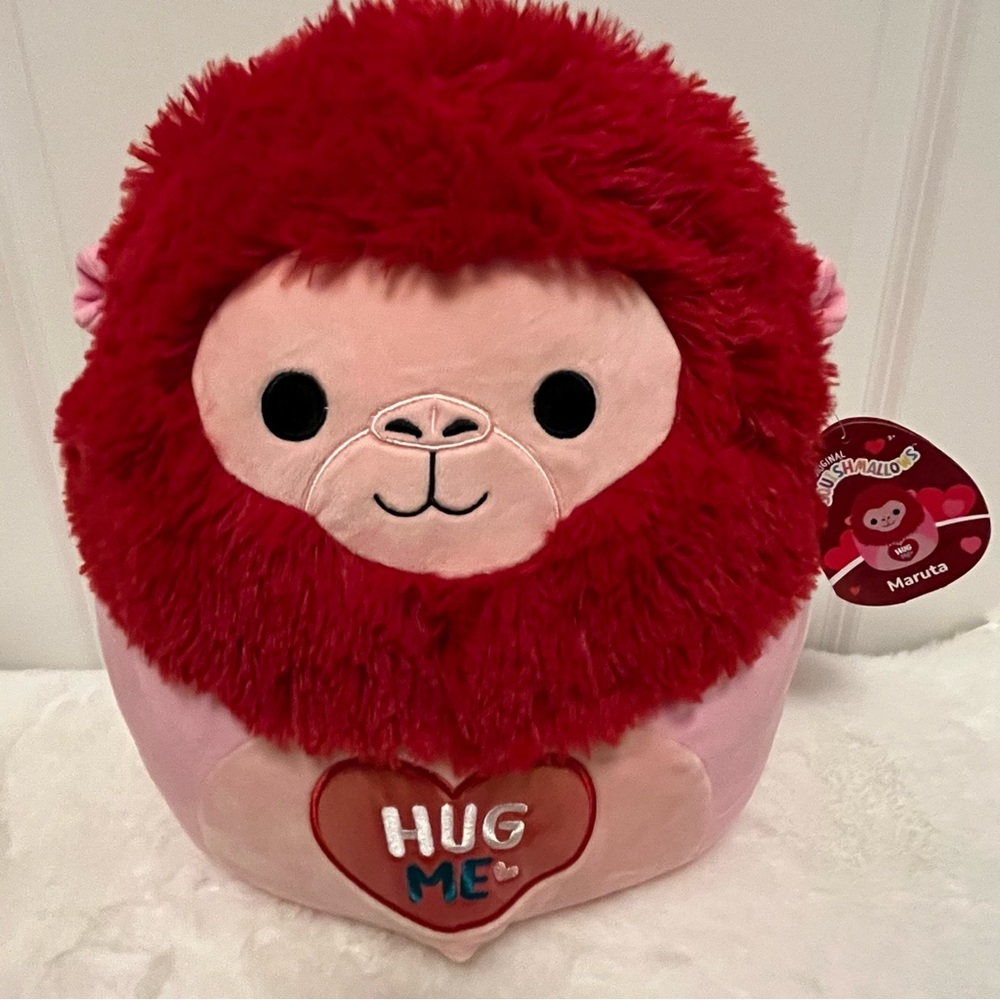 Squishmallow Maruta Red Gorilla 🦍, Hug Me, Valentine’s Day ♥️, 12” New